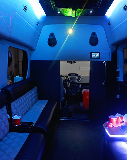 Party bus interior